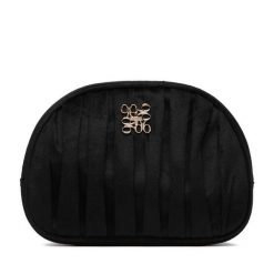 Kosmetyczka Nine West. Czarne kosmetyczki damskie Nine West, bez wzorów, z materiału. Za 79.99 zł.