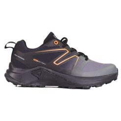 Buty trekkingowe damskie DK Softshell czarno szare czarne. Czarne obuwie trekkingowe damskie z materiału, bez zapięcia. Za 246.94 zł.