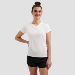 Funkcjonalna koszulka damska Rogelli PROMOTION LADY. Białe koszulki sportowe damskie Rogelli, s, bez wzorów, bez ramiączek. Za 49.00 zł.
