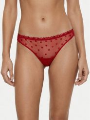 Guess Figi klasyczne O6RE05 KC600 Czerwony. Czerwone figi Guess, z aplikacjami, z syntetyku. Za 159.99 zł.