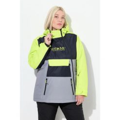 Damskie Kurtka HYPRAR Performance wodoodporna dwukierunkowy zamek błyskawiczny. Szare kurtki damskie Ulla Popken, plus size, bez wzorów, z materiału, bez kaptura. Za 849.99 zł.