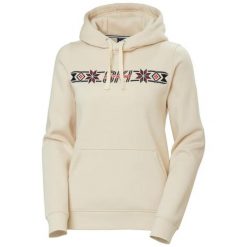 Bluza damska z kapturem Helly Hansen Elevate. Białe bluzy damskie Helly Hansen, bez wzorów, z bawełny, z kapturem. W wyprzedaży za 401.75 zł.