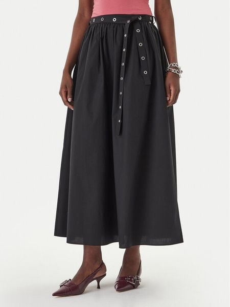BOSS Spódnica maxi C_Vidol 50559088 Czarny Regular Fit. Czarne spódnice damskie Boss, bez wzorów, z bawełny, maxi. Za 615.99 zł.