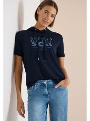 Cecil Bluza w kolorze granatowym rozmiar: XL. Niebieskie bluzy damskie Cecil, xl, bez wzorów, z kapturem. Za 113.63 zł.