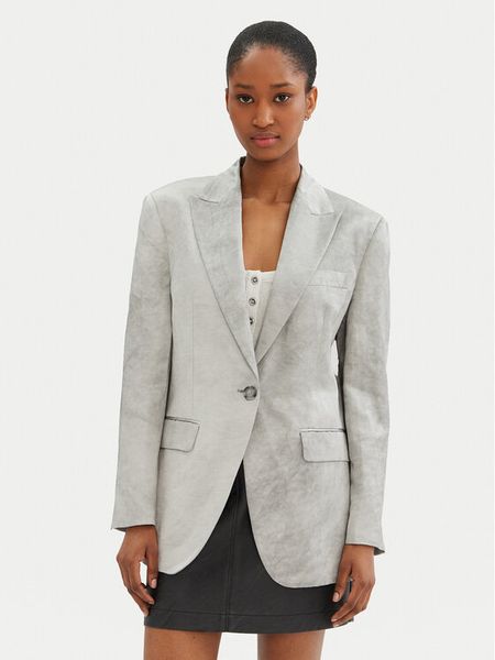 PINKO Marynarka For You 104716 A2BP Szary Regular Fit. Szare marynarki i żakiety damskie Pinko, bez wzorów, z wiskozy. Za 1,229.00 zł.