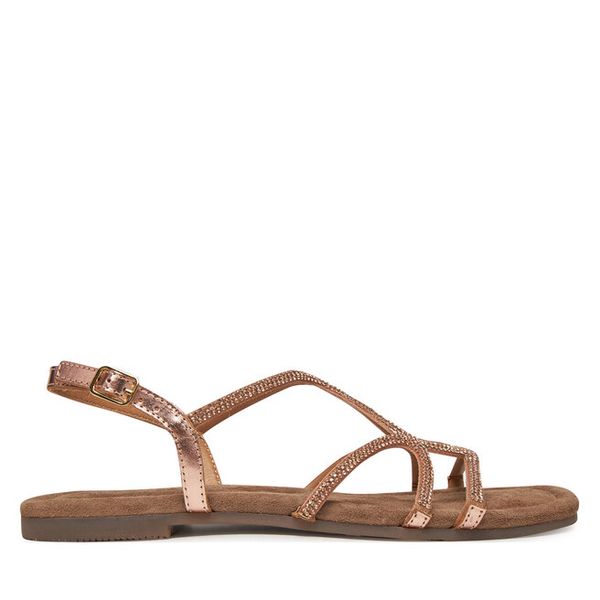 Sandały Gioseppo. Żółte sandały damskie Gioseppo, bez wzorów, bez obcasa, na płaskiej podeszwie, bez zapięcia. Za 169.99 zł.