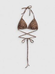 4F Góra od bikini damska - brązowa L. Brązowe bikini 4F, bez wzorów. Za 59.99 zł.