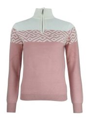 Peak Mountain Sweter "Akar" w kolorze jasnoróżowym rozmiar: XL. Różowe swetry klasyczne damskie Peak Mountain, xl, bez kołnierzyka. Za 201.08 zł.