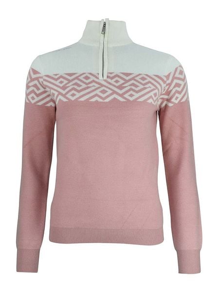 Peak Mountain Sweter "Akar" w kolorze jasnoróżowym rozmiar: XL. Różowe swetry klasyczne damskie Peak Mountain, xl, bez kołnierzyka. Za 227.31 zł.