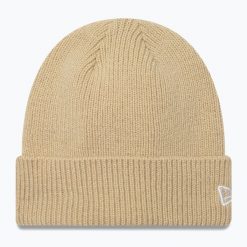 Czapka zimowa New Era Wool Cuff Knit Beanie. Brązowe czapki damskie New Era, na zimę, bez wzorów. W wyprzedaży za 112.90 zł.