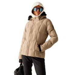 Kurtka Narciarska Damska Glamourize VI. Szare kurtki sportowe damskie Dare 2b, m, bez wzorów, z materiału, z kapturem. Za 994.99 zł.