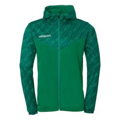 Kurtka z kapturem Uhlsport Progressive 28. Czarne kurtki damskie Uhlsport, l, bez wzorów, z materiału, z kapturem. Za 272.75 zł.