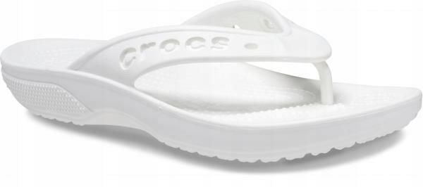 Japonki Dla Dorosłych Crocs Baya II Flip. Zielone klapki damskie Crocs, bez wzorów, z materiału, bez obcasa, bez zapięcia. Za 89.99 zł.
