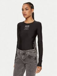 Versace Jeans Couture Body 77HAM221 J0148 Czarny Slim Fit. Czarne body i gorsety Versace Jeans Couture, bez wzorów, z jeansu. Za 339.99 zł.