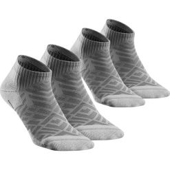 Skarpety turystyczne Quechua Hike 100 krótkie x2. Szare skarpetki damskie QUECHUA, bez wzorów, z bawełny. Za 34.99 zł.