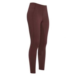 Damskie legginsy jeździeckie z pełną przyczepnością Easy Rider Livia. Brązowe legginsy damskie EASY RIDER, bez wzorów, z materiału. Za 314.65 zł.