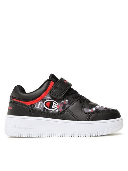 Champion Sneakersy Rebound Graphic S32687-CHA-KK001 Czarny. Czarne buty sportowe chłopięce Champion, ze skóry, bez zapięcia. Za 89.99 zł.