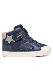 Geox Sneakersy B Gisli Girl B561MG 0AUAJ CF4A8 M Granatowy. Niebieskie buty sportowe dziewczęce Geox, bez wzorów, ze skóry, bez zapięcia. Za 209.99 zł.