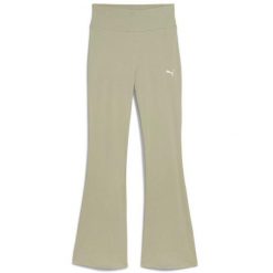 Legginsy damskie Puma ESS z wysokim stanem, rozszerzane, zielone L. Zielone legginsy damskie Puma, l, bez wzorów, z bawełny. Za 236.99 zł.