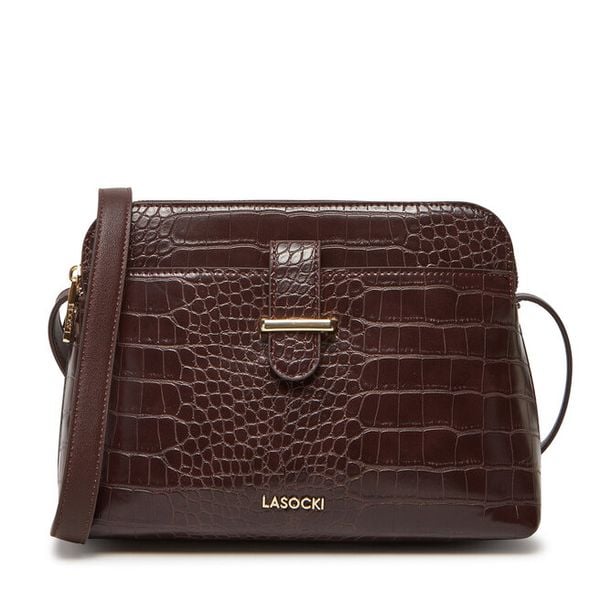 Torebka Lasocki. Brązowe listonoszki damskie Lasocki, bez wzorów, bez dodatków. Za 169.99 zł.
