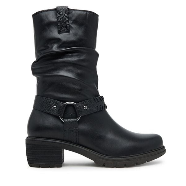 Botki Pikolinos. Czarne botki damskie Pikolinos, bez obcasa, na płaskiej podeszwie, bez zapięcia. Za 619.99 zł.