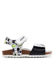 Geox Sandały B Sandal Chalki Boy B152QC 000BC C0552 S Biały. Białe sandały chłopięce Geox, ze skóry, bez zapięcia. Za 239.99 zł.