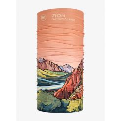 Chusta wielofunkcyjna Buff Coolnet UV National Parks - zion. Brązowe chusty damskie Buff, bez wzorów. Za 81.99 zł.