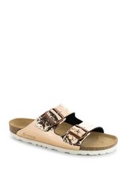 BACKSUN Klapki "Bali" w kolorze złotym rozmiar: 36. Żółte klapki damskie Backsun, bez wzorów, z otwartym noskiem, bez obcasa, bez zapięcia. Za 130.99 zł.