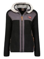 Geographical Norway Kurtka polarowa "Trialot" w kolorze czarnym rozmiar: M. Czarne kurtki damskie Geographical Norway, m, z polaru, bez kołnierzyka. Za 100.99 zł.
