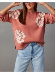 Milan Kiss Sweter w kolorze jasnoróżowym rozmiar: L. Różowe swetry klasyczne damskie Milan Kiss, l, z bawełny, bez kołnierzyka. Za 188.85 zł.