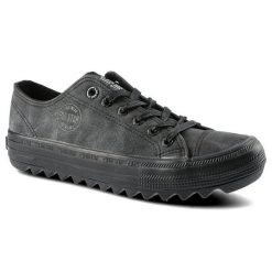 Czarne Trampki Big Star Damskie Stylowe Półbuty. Czarne trampki damskie Big Star, bez wzorów, z jeansu, bez zapięcia. Za 84.99 zł.