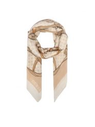 Guess Chusta AW5679 POL03 Beżowy jasny. Brązowe chusty damskie Guess, z aplikacjami, z poliesteru. Za 154.99 zł.