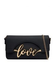LOVE MOSCHINO Torebka JC4272PP0PKR0000 Czarny. Czarne torebki wieczorowe damskie Love Moschino, bez wzorów, ze skóry, bez dodatków. Za 879.99 zł.