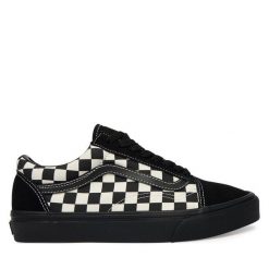Tenisówki Vans. Czarne trampki damskie Vans, bez wzorów, bez zapięcia. Za 399.99 zł.