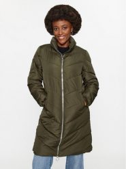 JDY Płaszcz zimowy 15305658 Zielony Regular Fit. Zielone płaszcze damskie JDY, na zimę, m, bez wzorów, z syntetyku, bez kaptura. Za 169.99 zł.