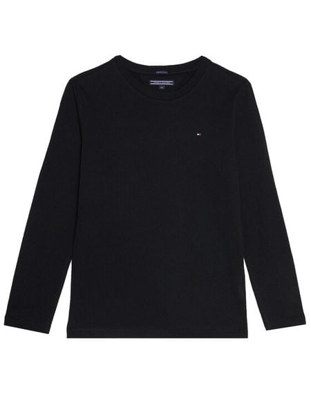 Tommy Hilfiger Bluzka KB0KB04141 Czarny Long Sleeve. Czarne t-shirty i koszulki chłopięce Tommy Hilfiger, bez wzorów, z bawełny, bez kołnierzyka, bez ramiączek. Za 79.99 zł.