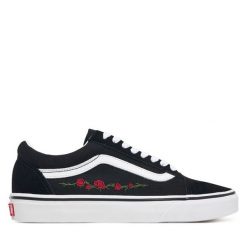 Tenisówki Vans. Czarne trampki damskie Vans, bez wzorów, bez zapięcia. Za 399.99 zł.