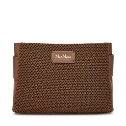 Torebka Max Mara Beachwear. Brązowe torebki klasyczne damskie Max Mara Beachwear, bez dodatków. Za 379.99 zł.