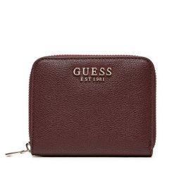 Mały Portfel Damski Guess. Czerwone portfele damskie Guess, z aplikacjami. Za 119.99 zł.