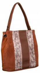 Shopperka c. brązowy David Jones 6885-4. Brązowe torebki klasyczne damskie David Jones, ze skóry ekologicznej, bez dodatków. Za 149.99 zł.