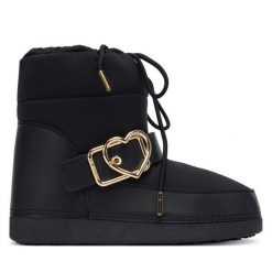 Śniegowce LOVE MOSCHINO. Czarne śniegowce damskie Love Moschino. Za 599.99 zł.