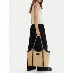 Torebka Nine West. Brązowe shopper bag Nine West, bez wzorów, bez dodatków. Za 319.99 zł.