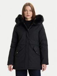 Rinascimento Kurtka zimowa CFC0122158003 Czarny Regular Fit. Czarne kurtki damskie Rinascimento, na zimę, xl, bez wzorów, z syntetyku, bez kaptura. Za 759.99 zł.