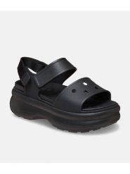 Crocs Sandały "Soho Y" w kolorze czarnym rozmiar: 38/39. Czarne sandały damskie Crocs, bez wzorów, z otwartym noskiem, bez obcasa, bez zapięcia. Za 209.95 zł.