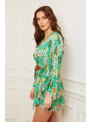 Plus Size Company Sukienka w kolorze zielonym rozmiar: 46. Zielone sukienki damskie Plus Size Company, bez wzorów, klasyczne, bez ramiączek. Za 109.78 zł.