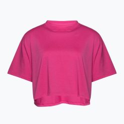 Koszulka treningowa damska Under Armour Campus Boxy Crop. Czerwone bluzki damskie Under Armour, l, bez wzorów, bez kołnierzyka, bez ramiączek. Za 109.99 zł.