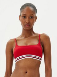 Tommy Hilfiger Góra od bikini UW0UW05806 Czerwony. Czerwone bikini Tommy Hilfiger, bez wzorów, z syntetyku. Za 129.99 zł.
