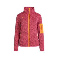 Kurtka polarowa damska termiczna SAMAUN W V3 z wysokim kołnierzem i kieszeniami. Brązowe kurtki damskie Izas, m, bez wzorów, z dzianiny, bez kaptura. Za 269.52 zł.