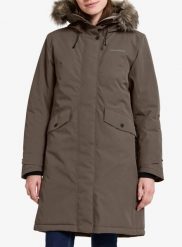 Parka zimowa damska Didriksons Erika Parka 3. Brązowe parki damskie Didriksons, na zimę, m, z syntetyku, bez kaptura. Za 891.00 zł.