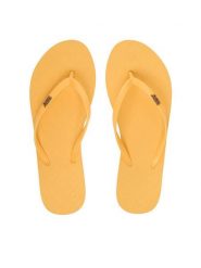 Roxy Japonki ARJL100663-PBA Żółty. Żółte klapki damskie Roxy, bez wzorów, z materiału, bez obcasa, bez zapięcia. Za 69.99 zł.